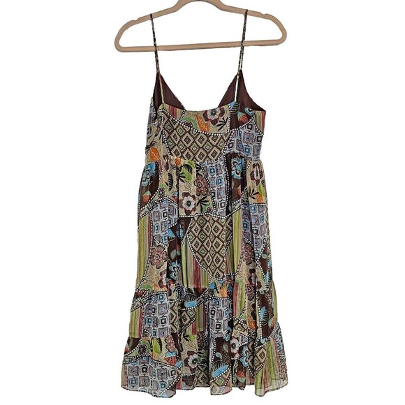 Vintage Y2K Breakin Loose Babydoll Dress Womens 9 10 Flowy Boho Festival Floral - Picture 3 of 14